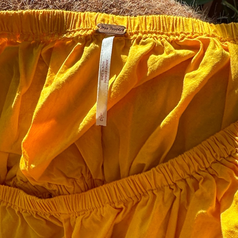 Free People Vibrant Orange Midi Dress